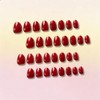 SXVME Uñas postizas cortas de gel suave, 32 piezas, 16