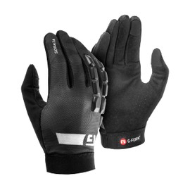 G-Form Sorata 2 Mountain Bike Gloves - Motorcycle & Cross-Country Cycling Gloves - Black, Large