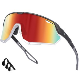 Bircenpro Sports Glasses Sunglasses for Men Women - UV Protection Cycling Glasses Cycling Glasses for Running, MTB, Golf, Road Bike and Cycling