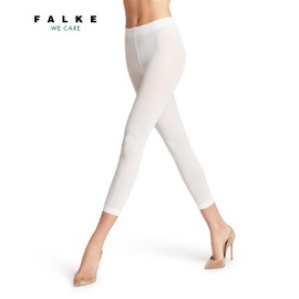 FALKE Women's Pure Matt 50 DEN Capri W LE Semi-Opaque Plain 1 Pair Leggings, White (White 2209) new - eco-friendly, S-M