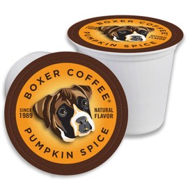 Boxer Coffee 52 Count Pumpkin Spice Natural Flavoring Single-Serve Cups Pods Specialty Grade gourmet artisan coffee, Keurig K-Cup 2.0 Compatible