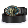 Seternaly Bull Skull Belt Buckle Horse Hat Native American Belt