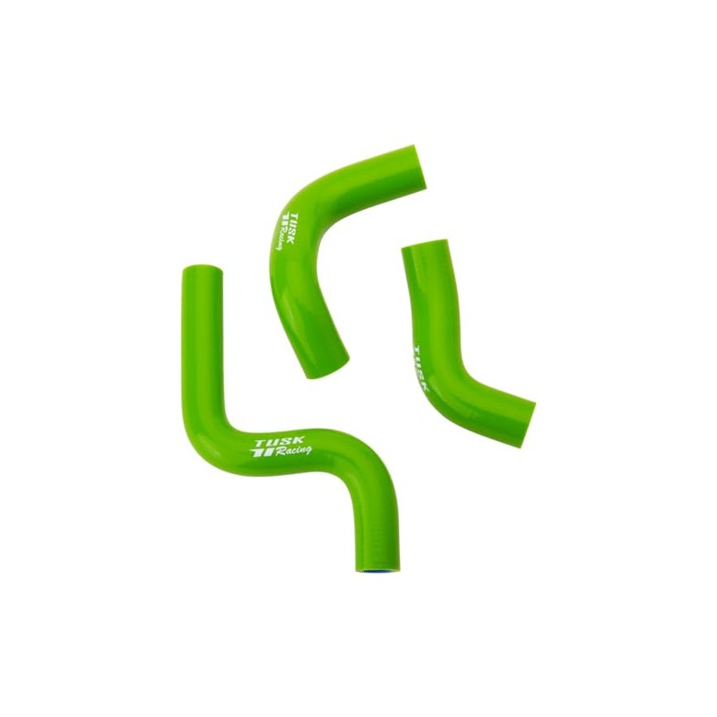 TUSK Off-Road Radiator Hose Kit Green For Kawasaki KX112 2022-2024