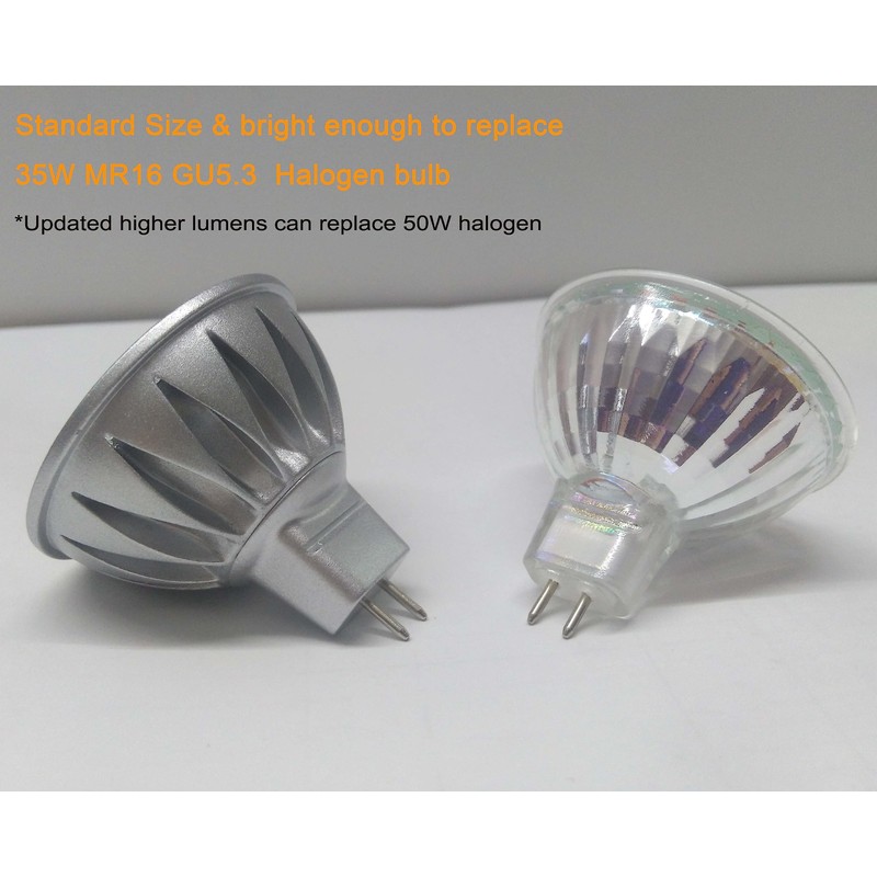 12V MR16 GU5.3 Led Outdoor Landscape Bulbs 5W,2700K Soft Warm