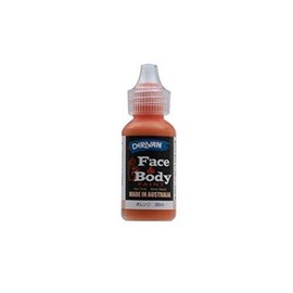 Derivan 50000306 Face & Body Paint, Orange, 1.2 fl oz (36 ml)