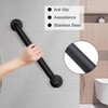 Shower Grab Bar, 1 Pack 12 Inch Black Bathroom Grab