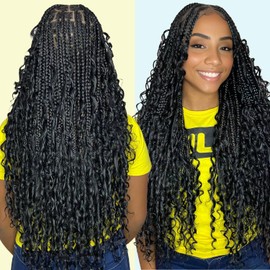 20 Inch Human Braiding Hair For Boho Braids 100g Deep Wave Bulk Human Hair for Braiding 1B Wet And Wavy Braiding Hair For Bohemian Micro Braids Water Wave No Weft 100% Curly Human Hair 2 Bundles