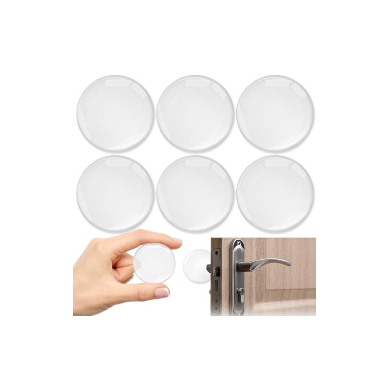 Tope para Puerta, 6 PCS Protector de Pared de Silicona,