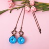 Ceiling Fan Pull Chain, 2 Pieces Lake Blue Ice Cracked