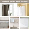 VEGCOO 2 x Extendable Curtain Pole 30-50 cm No Drilling