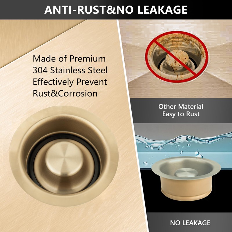 Champagne Bronze Sink Garbage Disposal Flange for Kitchen