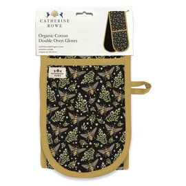 Double Oven Gloves Catherine Rowe Honey Bee - Luxury Organic Cotton