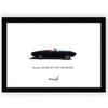 Poster Vintage Car Pop Art American Car A4 Framed Mercury