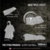 TITAN Survival Mylar Survival Blankets 5 Pack 52” x 82”