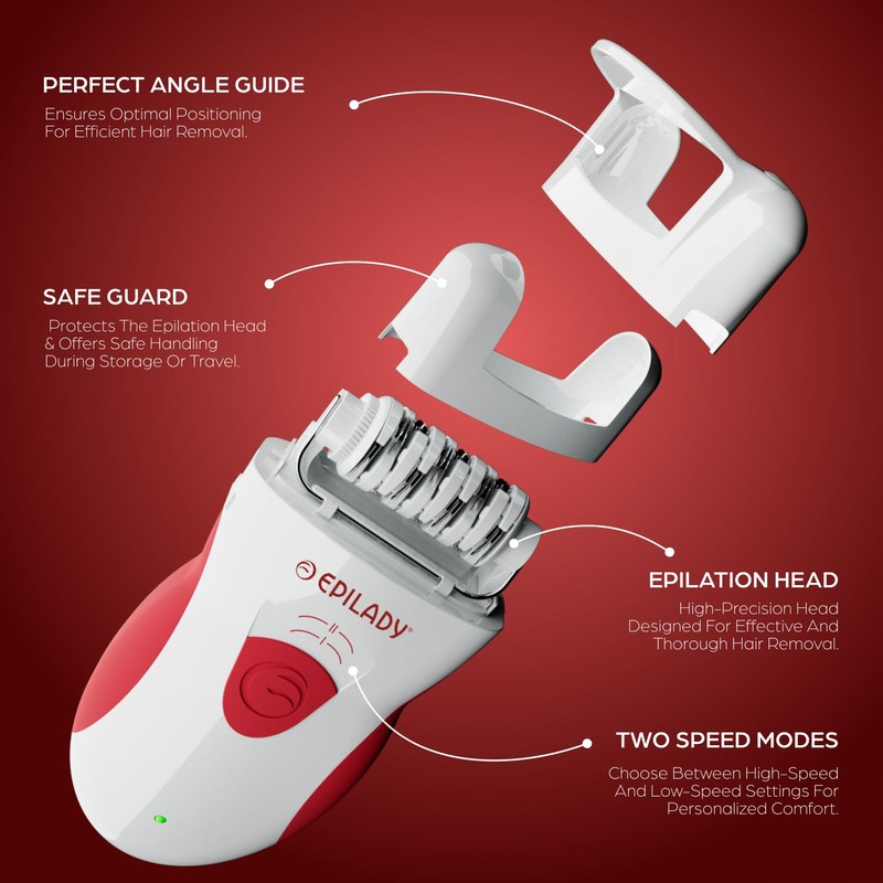 Epilady Legend 4 | Cordless Epilator Hair Removal Device for