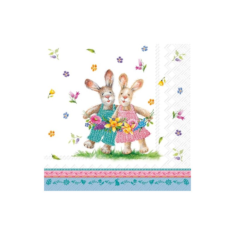 IHR Napkin Spring Dance 20 Pieces 33 x 33 cm