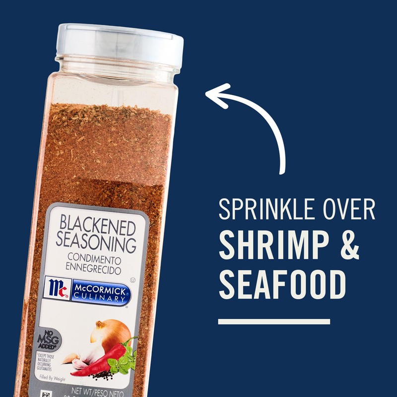 McCormick Culinary Seasoning, Blackened, Non GMO, No MSG added, For
