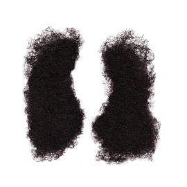 NEW THICK BLACK SIDE BURNS MUTTON CHOPS FANCY DRESS