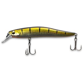 LMAB Flash Vibe 67, 80 & 98 mm - Twitchbait - Suspending & Floating, Hardbait, Wobbler Bass, Suspender Wobbler, Zander Wobbler (Running Depth 0.5-1.2 m | Slow Rising Real Perch, 98 mm)