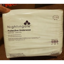 Nightingale Protective Underwear  34-46 S/M Wide Super Absorbent Gel Core 20 CT