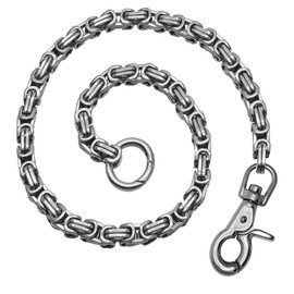 SoulCats Stainless Steel Key Chain/Trouser Chain with Carabiner, Biker Wallet Chain Wallet, Stainless Steel
