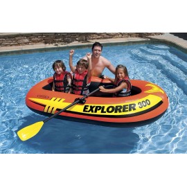 Intex Lancha Inflable Con Bomba Y Remos Intex Explorer 300