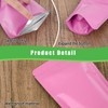 100 Pack Resealable Stand Up Bags,Smell Proof Pouch Sealable Foil
