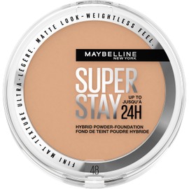 Maybelline New York 2-in-1 Powder Make-Up, Waterproof and Matte with High Coverage, Super Stay Hybrid Powder Foundation, No. 48, 1 Piece