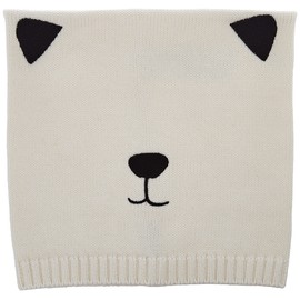 Sterntaler Baby Girls' Knitted Polar Bear Hat, ecru
