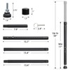 BeBecome Sliding Door Security Bar，17-50 inch Adjustable Patio Door Security