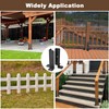 4 Pcs Adjustable Deck Post Anchor Brackets Kit - Fit