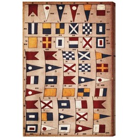 Oliver Gal "Nautical Flags" Canvas Art, 36" x 24"