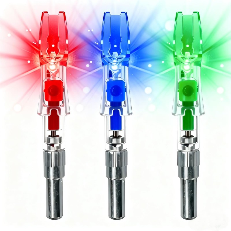 NoxDyn 12pcs Lighted Nocks for Arrows,High-Visibility Light Up Nocks with