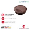 Gedotec Cable grommet desk made of sturdy ABS plastic, pack