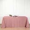 Tableclothsfactory 90 x 132 Inch Dusty Rose Rectangle Tablecloth -