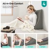 Rucener Sectional Headboard Pillow, Zipper Design Combinable Ergonomic Reading Pillow