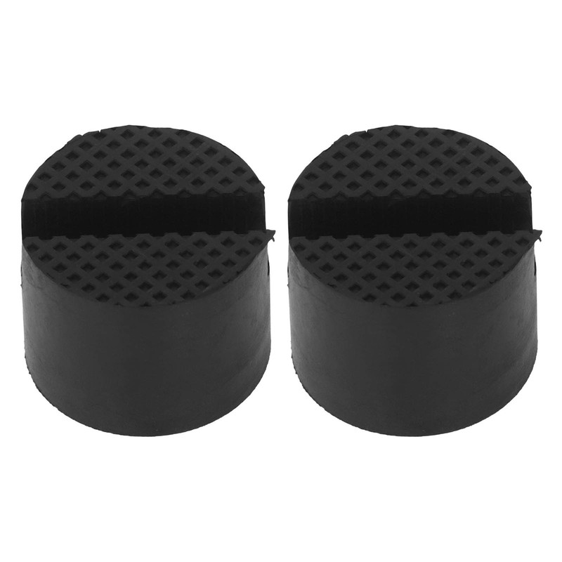 2Pcs Rubber Jack Pad Slotted Adapter Trolley Vehicle Lift Axle