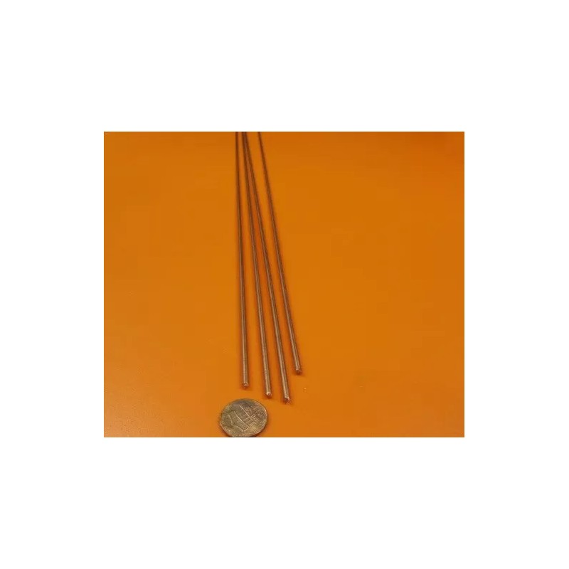 Basic 110 Copper Rod 1/8" Dia. x 24" Inch Length,