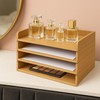 Prolee Stackable Paper Tray,Wooden Paper Organizer for Desk with 4