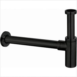 Noir Bottle Trap Round | Bottle Trap | Matt Black | for Wall Mounted Basin…