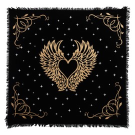 Shropshire Crystals Altar Cloth for Spiritual Healing and Ceremonies. (Heart & Wings)