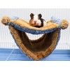 Dnoifne Fleece Winter Warm Rat Hammock, Double Layer Hanging Birds