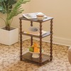 Fultyle Side Table, Small End Table with Storage Shelf, Modern