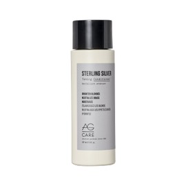 AG Care Sterling Silver Toning Conditioner - Vegan Purple Conditioner for Blonde Hair, Silver, and Grey to Remove Brassiness and Yellow Tones, 8 Fl Oz