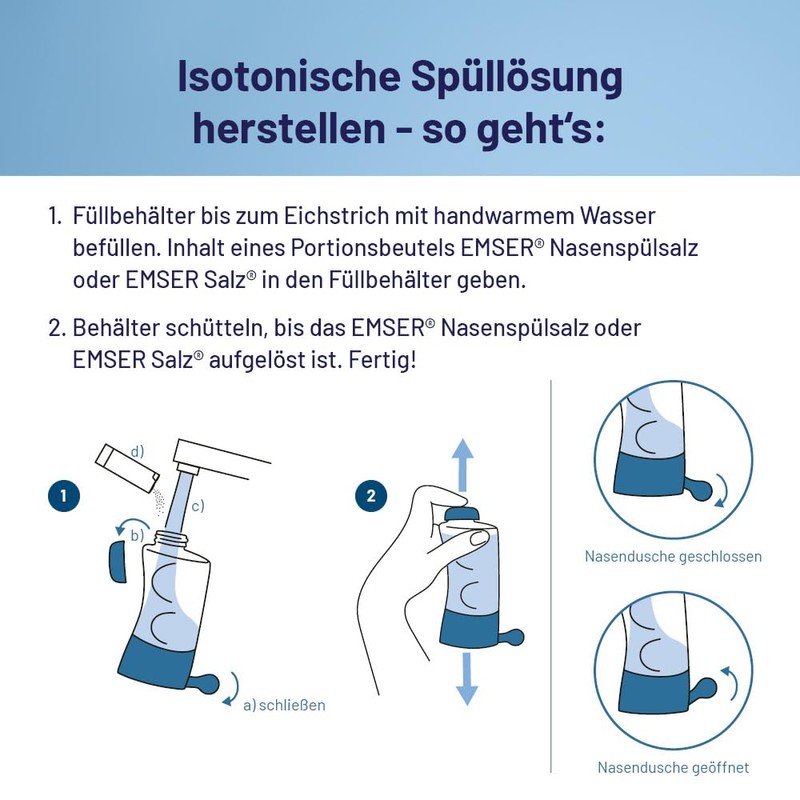 Emser Nasanita Nose Shower, incl. Nasal Rinse Salt - for