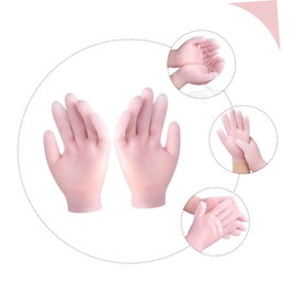 Healeved Moisturizing Non-slip Gloves for Men Dry Hand Care Pink Winter Gloves Elastic Breathable Hand Covers