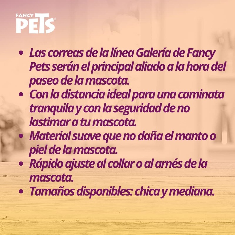 Fancy Pets Correa Galería Geo Glass Tamaño Chico para Perro