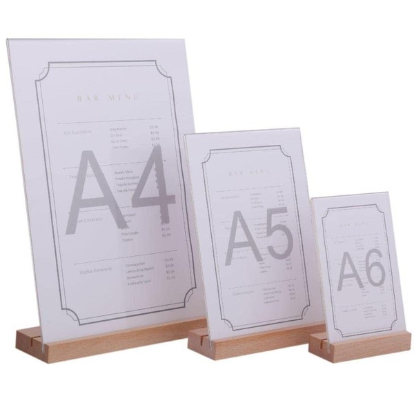 Chocople Pop Stand, Menu Stand, Poster Stand, 2-Way, Acrylic (A4)
