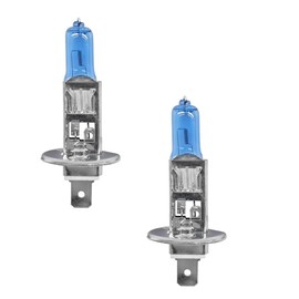 2PCS H1 Car Halogen Bulbs, 12V 100W White Bright High/Low Beam Automotive Fog Light Xenon Bulbs, Universal Plug and Play Headlight Halogen Capsule Lamp Replacement Accessories for Most Car, SUV (H1)