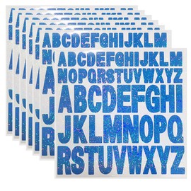 Starboling Letter Stickers,2 Inch+1 Inch Dark Blue Alphabet Sticker,Self Adhesive Vinyl Letter Stickers Mailbox Numbers,for Crafts Outdoor Sign Wall Mailbox Windows Doors Car posterboard